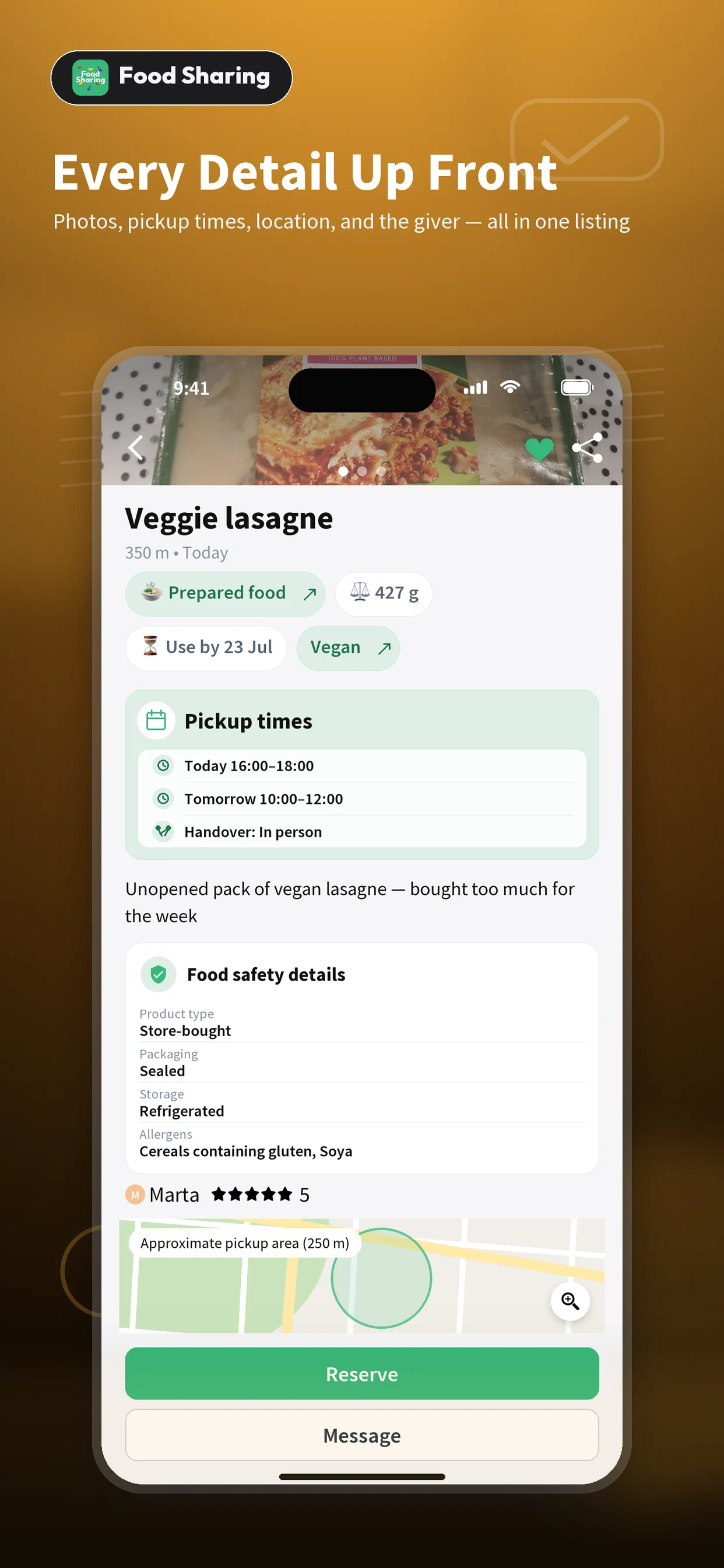 Food Sharing — waste less screenshot