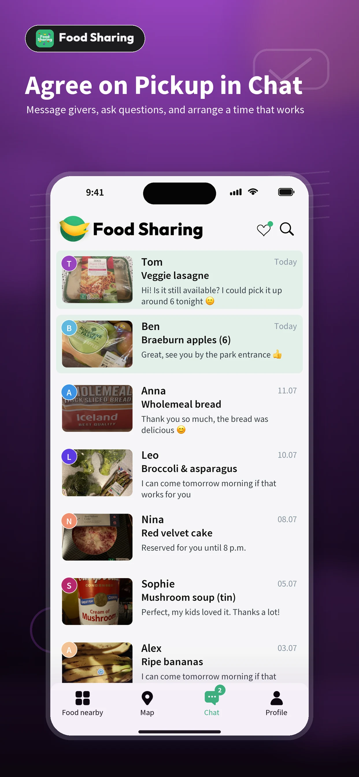 Food Sharing — waste less screenshot