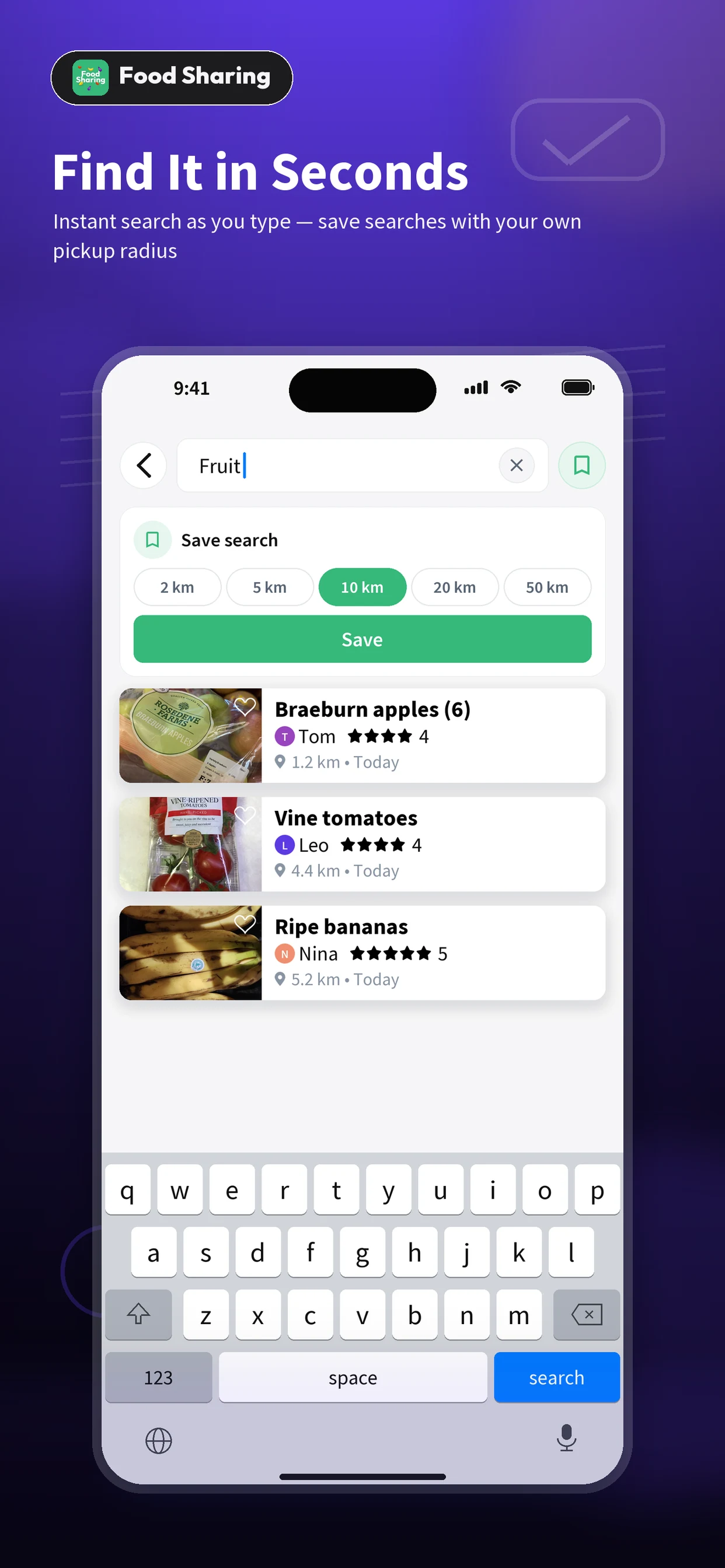 Food Sharing — waste less screenshot